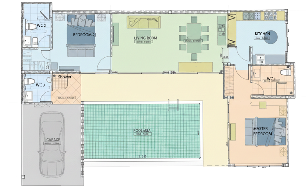 Poom Villa Official Floor Plan Layout