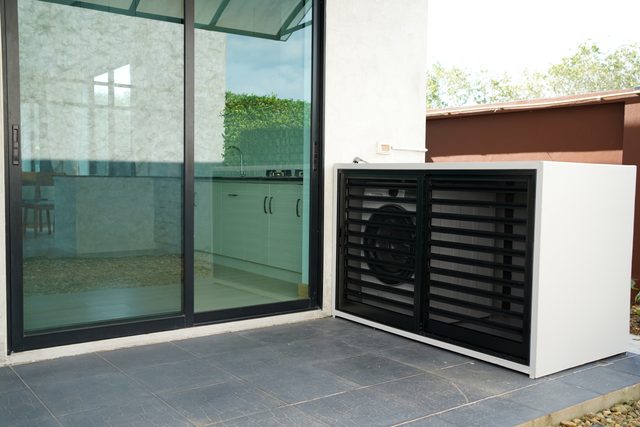 Dedicated Covered Laundry Station with Front-Load Washing Machine